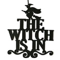 thumbnail image 1 of MesaSe The Witch Is In Non-woven Halloween Door Hanging Sign Props Party Decoration 37x32cm, 1 of 6