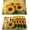 Vintage Sunflower, variant on Vintage Sunflower Placemats Set of 6 Fabric Placemats Square Placemat for Kitchen Table Heat Resistant, Easy to Clean Table Placemats 12x18 Inch