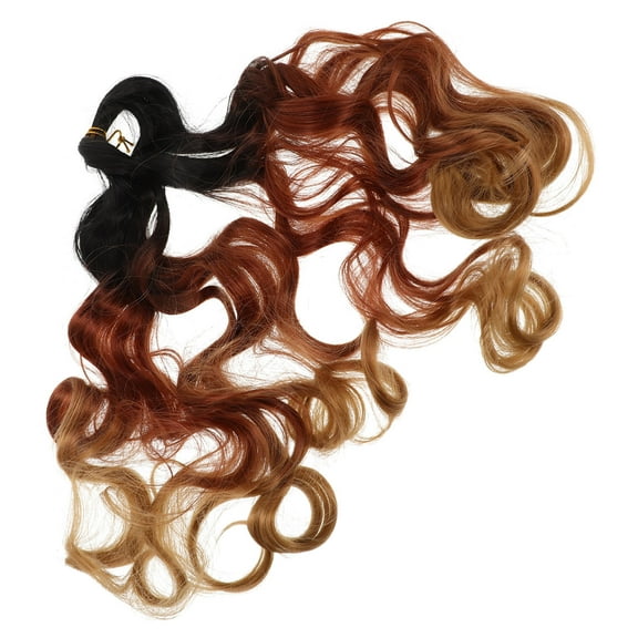 LOLIPPYY Curly Hair Extensions Hair Attachment for Braids High Temperature Silk 1Pack