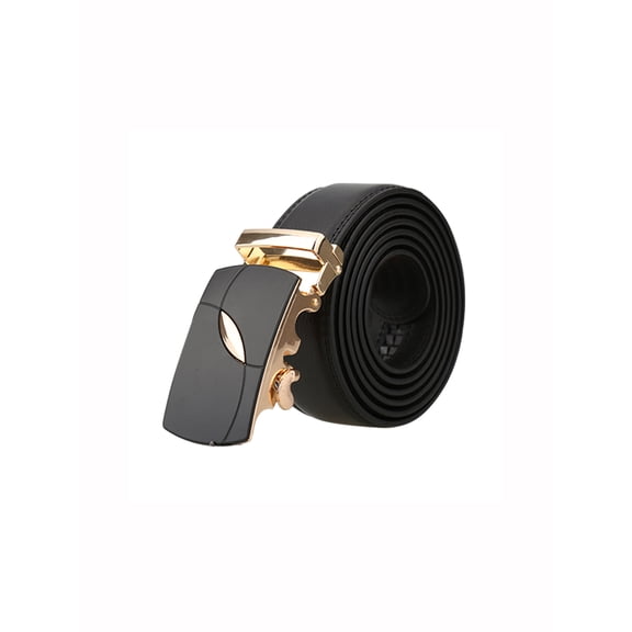 Cinturón de cuero de vestir para hombre con hebilla automática de ratchet Inspire Chic, forma X, 58 5/8-61 3/8