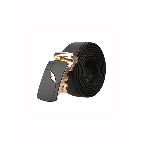 Cinturón de cuero de vestir para hombre con hebilla automática de ratchet Inspire Chic, forma X, 58 5/8-61 3/8