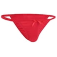 thumbnail image 2 of Xnihocha Caleçons Courts Bikini Taille Basse Extensibles Doux pour Hommes Lingerie Rouge G, 2 of 8