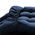 thumbnail image 6 of 70” x 21” Assorted Dark Blue High Back Outdoor Seating Cushion, Eco Friendly Non Slip Design, 6 of 7