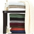 thumbnail image 4 of Bedford Home 67A-27544 6 Piece Cotton Deluxe Plush Bath Towel Set - Black, 4 of 4