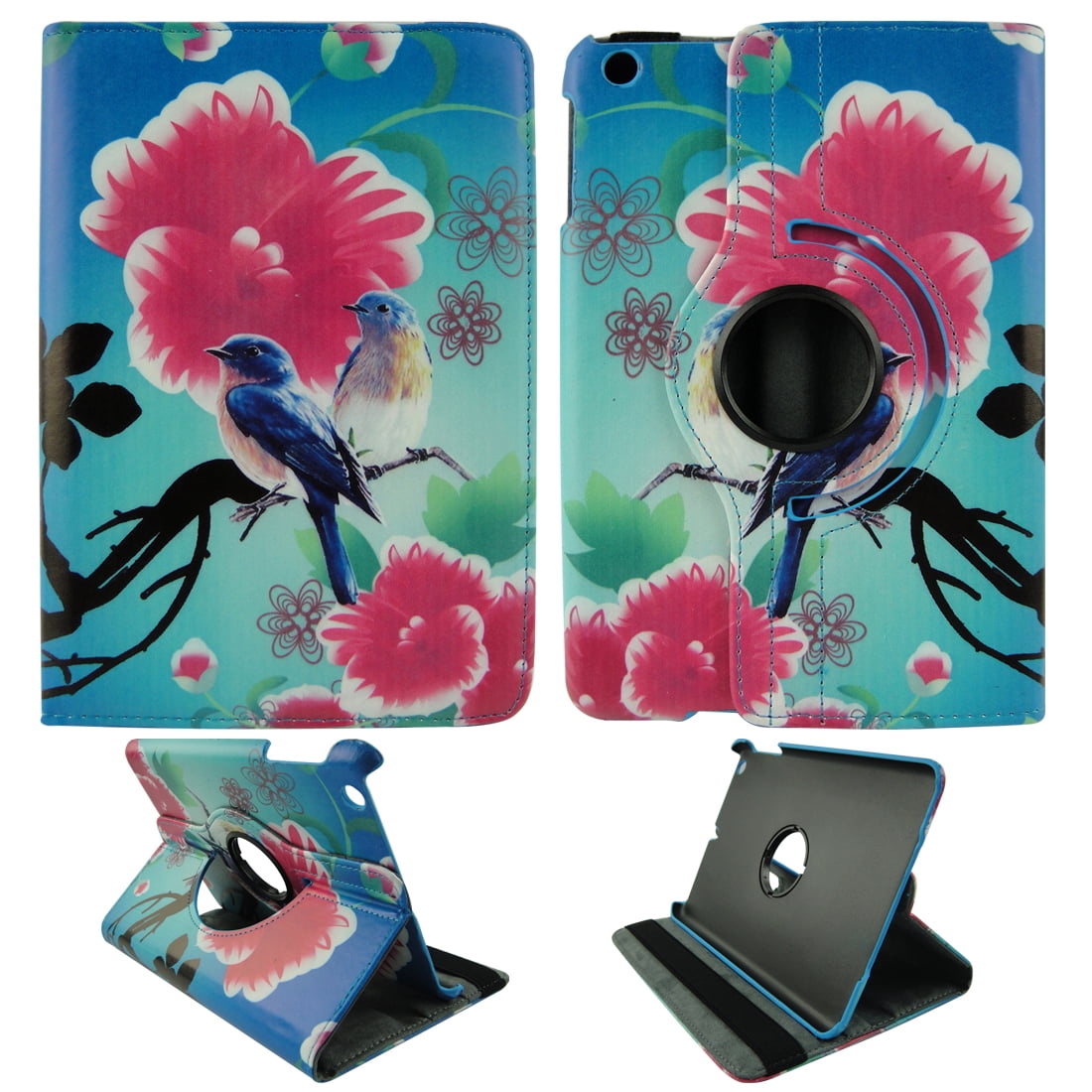 Twin Bird ipad Mini PU Leather Folding Tablet 360 Rotating Case