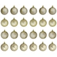 thumbnail image 2 of Northlight 24ct Shatterproof 4-Finish Christmas Ball Ornament Set 2.5" - Gold, 2 of 9