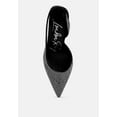 thumbnail image 3 of Saranna Rhinestone Embellished Suede Heel Sandals, 3 of 9