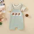 thumbnail image 2 of Kogui Baby Rompers Boy Short Sleeve Baby Romper Ultra Soft Baby Short Sleeve Bodysuit Breathable Summer Sleepwear Unisex 0 3 6 9 12 18 24 Months (Light Green,0-3 Months), 2 of 8