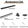 thumbnail image 7 of Mondaria 6 Feet×6 Feet Privacy Fence, Outdoor Wood Plastic Composite Fence Panel, Waterproof Security Barriers Fencing (Black with 1 Post), 7 of 7