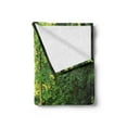 thumbnail image 2 of Nature Soft Flannel Fleece Throw Blanket, Park Summertime Scenic View Environment Ecology Nature Holidays Adventure Scene, Cozy Plush for Indoor and Outdoor Use, 50" x 60", Khaki Green, by Ambesonne, 2 of 5