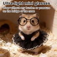 thumbnail image 3 of mdesiwst 1 Set Cute Hamster Costumes Mini Princess Dress And Metal Round Glasses Chipmunk Dress Up Outfit for Small Pets Daily Wear Photo Props, 3 of 8