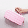 thumbnail image 3 of Hard Protective Case for Nintendo Switch/OLED Console - Portable Travel Storage Bag with Durable Pouch-Pink, 3 of 7