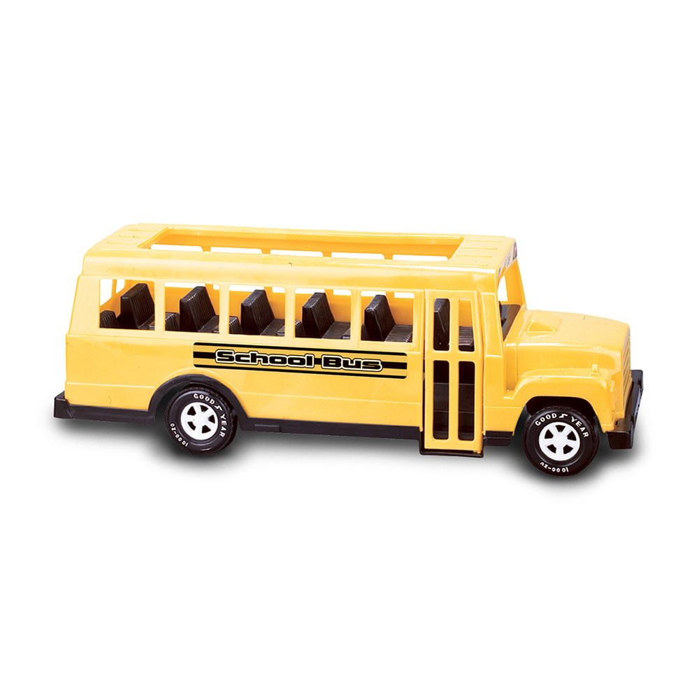 Plastic School Bus Kids Toys American Student Pull Back Kids Gifts ToJB