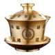 thumbnail image 4 of Taza de té y platillo de Kung Fu, tazón de té, adornos portátiles, regalo de Año Nuevo, cobre con palabra fu, 4 of 9
