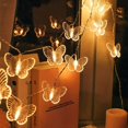 thumbnail image 3 of 20 LED Butterfly String Lights, 9.84ft/3 Meter Battery Powered Warm White Butterfly Fairy Lights for Home Bedroom Indoor Outdoor Garden Wedding Party Holiday Decoration, 3 of 6