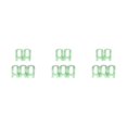thumbnail image 1 of bedienty 5pcs Multi -function Wardrobe Space -saving Hanger Hook Coat Hook Plastic Closet Stack Hanger Rack Storage Wardrobe Organizer Green 3Set, 1 of 6