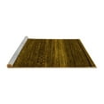 thumbnail image 2 of Ahgly Company Machine Washable Indoor Square Abstract Yellow Modern Area Rugs, 4' Square, 2 of 4