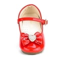 thumbnail image 3 of Dream Pairs Kids Girls Toddlers Mary Jane Flats Shoes Casual Princess Dress Shoes ANGEL-22 RED/PAT Size 4 Toddler, 3 of 3
