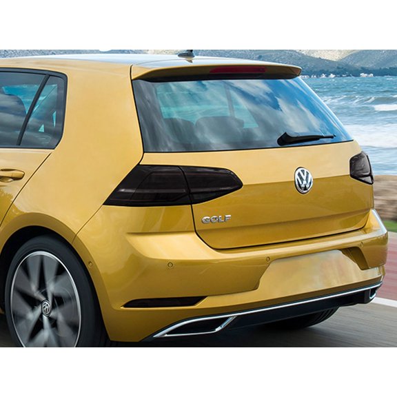 Rvinyl Tail Light Tint Covers Compatible with Volkswagen Golf 2015-2017 - Smoke