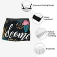 thumbnail image 3 of Wukai Floral Welcome Sign Print Men’s Underwear Breathable Boxer Brief for Men,&nbsp;Moisture Wicking & Breathable-X-Large, 3 of 5
