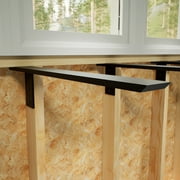 The Original Granite Bracket Side Wall Hidden Countertop Support Bracket, 20 Inch, Right