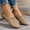 Khaki, variant on Juslio Shoes for Women Comfortable Lightweight Driving Moccasins Soft Sole Mesh Breathable Round Toe Flat Work Shoes