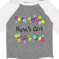 thumbnail image 4 of Inktastic Nanas Girl Bright Flowers Girls Long Sleeve Baby Bodysuit, 4 of 5