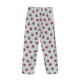 thumbnail image 3 of Lsque Hand Drawn Strawberry Print Men's Pajama Pants, Lounge Pant - Comfortable Home Wear,Elastic Waistband, Stylish Design-X-Large, 3 of 9