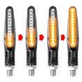thumbnail image 2 of 2 luces intermitentes para motocicleta, 12 V, LED, intermitentes traseros, luces intermitentes flexibles IP68 para motocicleta, 2 of 5