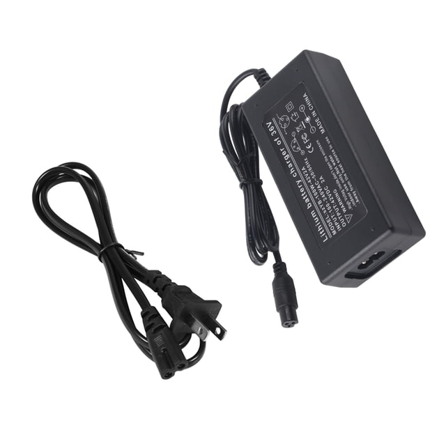 Adaptador de corriente, cargador seguro de batería de litio para patinete eléctrico de equilibrio con enchufe estadounidense