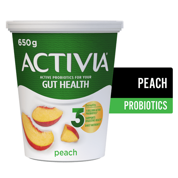 Activia Probiotic Yogurt, Peach, 650 g