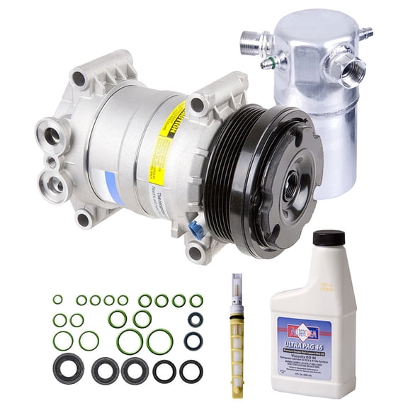 AC Compressor & A/C Kit For Chevy Astro & GMC Safari 2002 2003 2004 20055 - Includes Drier, Expansion, PAG Oil & O-Rings - BuyAutoParts