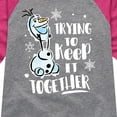 thumbnail image 3 of Frozen 2 - Trying To Keep it Together - Toddler And Youth Girls Raglan Graphic T-Shirt, 3 of 5