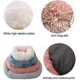 thumbnail image 4 of Bed Xs Size Warm Winter Square Super Soft Sleeping Dog Bed Long Plush Washable Cat Mat Basket Puppy House 1Pcs Rainbow Colors, 4 of 5
