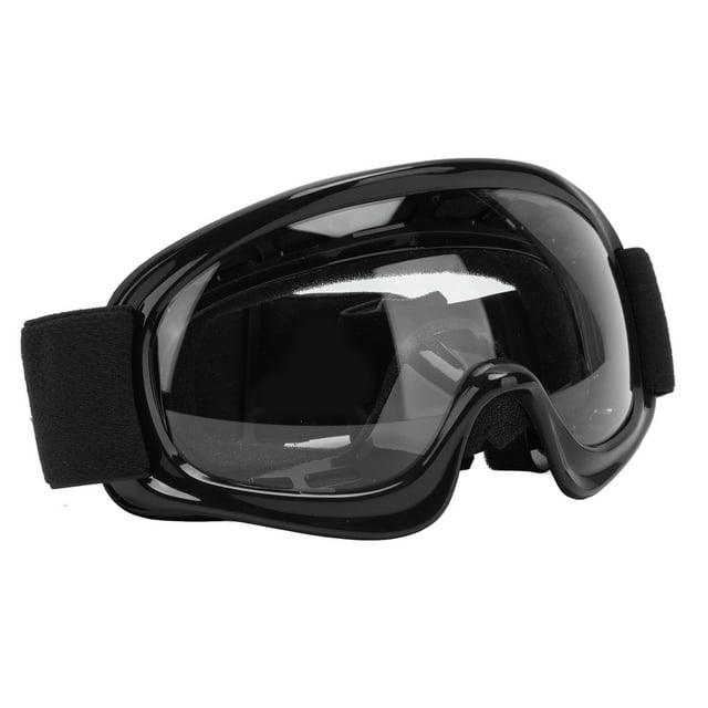 Dirt Bike Goggles, Professional Kids Ski Goggles Windproof UV Protection For ATV For Ski For Motorcycle Black
