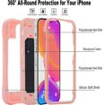 thumbnail image 5 of Compatible con funda para iPhone 14 Pro Max con soporte, cubierta de teléfono resistente a prueba de golpes de grado militar con soporte de anillo ajustable para iPhone 6.7 2022, 5 of 5