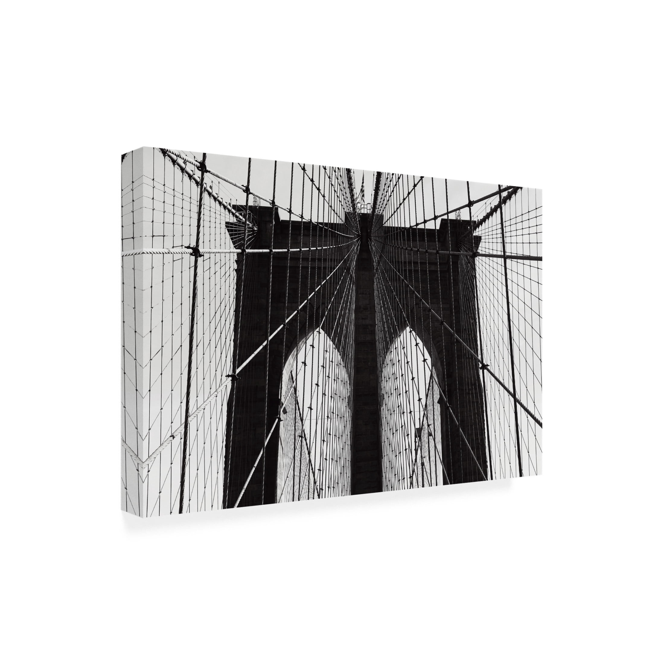 Trademark Fine Art Rikard Martin Brooklyn Bridge Canvas Wall Art