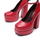 thumbnail image 4 of DREAM PAIRS Zapatos de Plataforma con Tacón Grueso Rojo Talla 8.5, 4 of 7