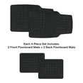 thumbnail image 3 of Duratex Gunmetal Blocks Universal Fit Woven Car Floor Mats 4 Pack, 3 of 12