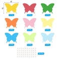 thumbnail image 2 of Recortes de Mariposa Uxcell, Paquete de 45 Mariposas de Papel, Recorte de Mariposa Colorido para el Aula, Color Variado, 2 of 7