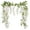 White, variant on Clearance! Wisteria Hanging Flower Wisteria Flower Vine Garland Wedding Arch Decoration 6ft Artificial Wisteria Vines Hanging Flower Vines Silk for Party