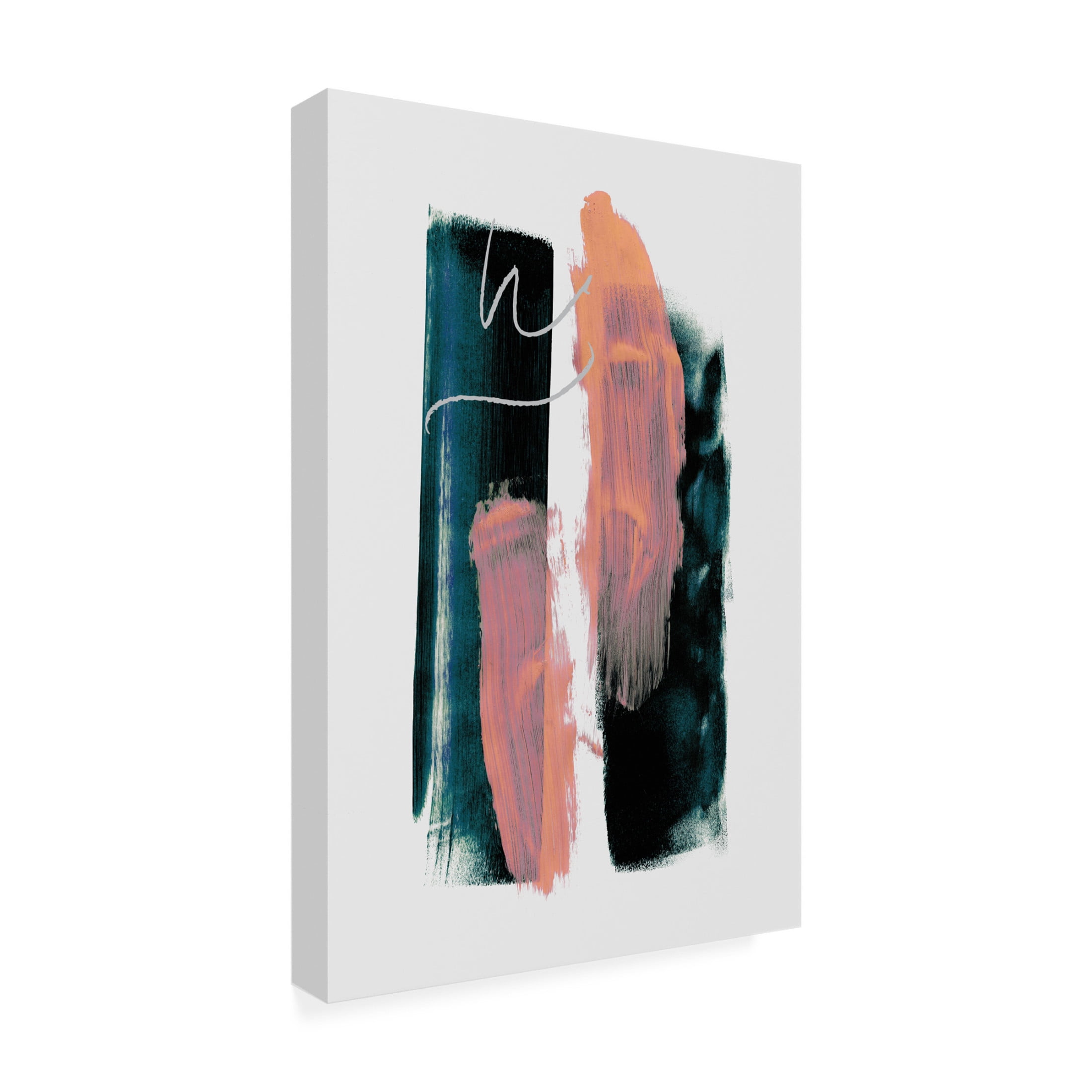 Trademark Fine Art Mareike Bohmer Abstract Brush Strokes 3 Canvas Wall Art