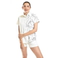 thumbnail image 1 of Blusa estampado unico Roman Fashion / Juvenil, 5108 (Blanco) blanco CH, 1 of 5