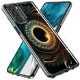 thumbnail image 2 of MUNDAZE LG Aristo 5/Phoenix 5/Risio 4 Shockproof Clear Hybrid Protective Phone Case Mandala Geometry Abstract Eclipse Pattern Cover, 2 of 6