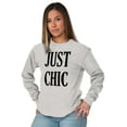 thumbnail image 4 of Just Chic Stylish Pretty Trendy Women's Long Sleeve T Shirt Brisco Brands X, 4 of 6