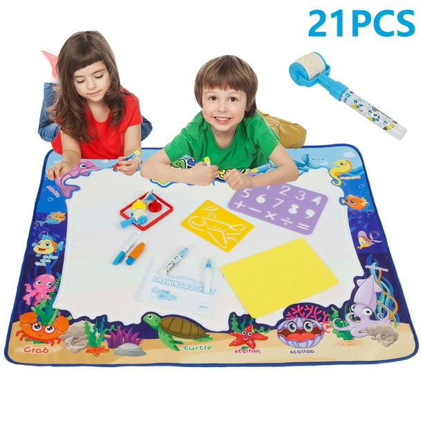 Doodle Mat Aqua Drawing Mat Large 100 X 80cm 21PCS