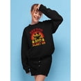 thumbnail image 2 of Say Boo And Scary On Sweatshirt Women -Image by Shutterstock, Female Small, 2 of 4