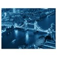 thumbnail image 2 of Blue London Night Aerial View - Cityscape Canvas Print, 2 of 3