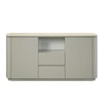 thumbnail image 2 of ACME Ingram Contemporary Metal & Wood Server with Ceramic Top in Light Gray, 2 of 5