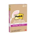 thumbnail image 3 of Post-it® 100% Recycled Paper Super Sticky Notes 4621R-4SSNRP, Wanderlust Pastels Collection, Lined, 4 in x 6 in, 4 Pads/Pack, 45 Sheets/Pad, 3 of 3